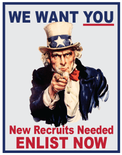 Uncle Sam, Enlist Now, Recruit